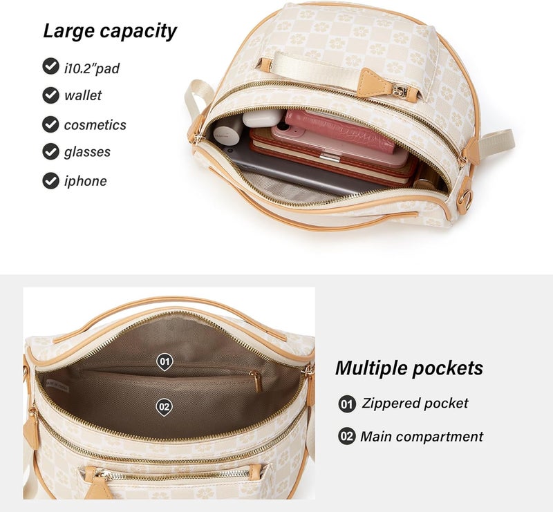 Makes Crossbody Purse for Women Small Crossbody Bags Trendy Vegan Leather with Adjustable Shoulder Straps Gift for Mother Wife Mom - Image 2